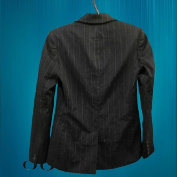 Anne Klein Black Pinstripe Blazer - Picture 2 of 4
